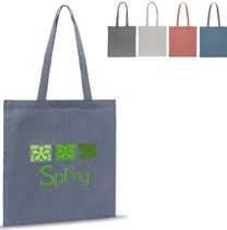 Voordelige katoenen shopper met opdruk als promotietas