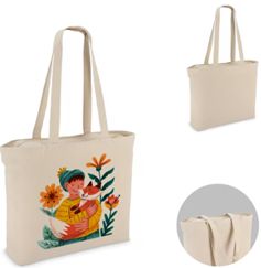 Katoenen beurstas met full colour druk